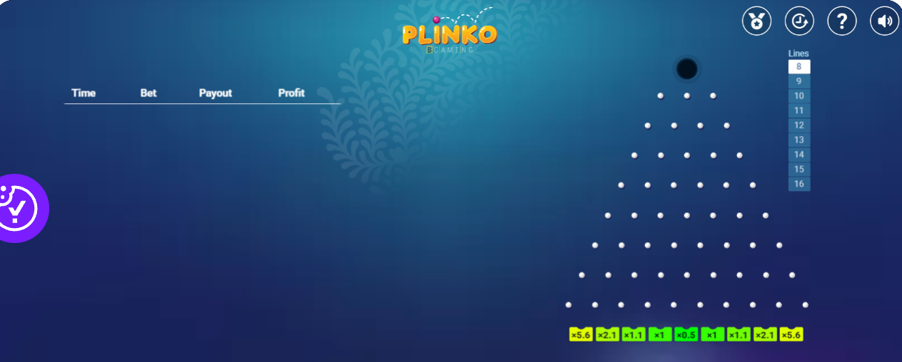 Plinko-Spiel