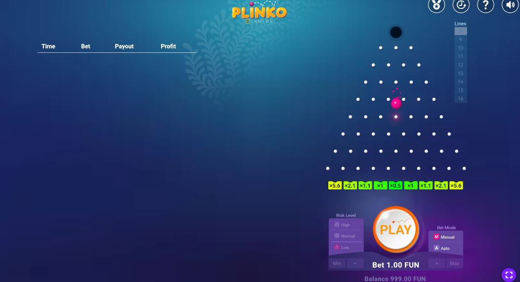 Plinko Casino-Spiel